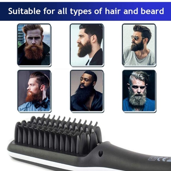 Beard Straightener - Professional Beard Hair Straightening Brush for Men - Picture 7 of 8